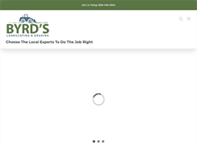 Tablet Screenshot of byrdslandscaping.com